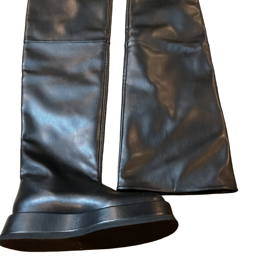 Gia Borghini Black Over-the-Knee Slouchy Boots - Picture 7 of 12